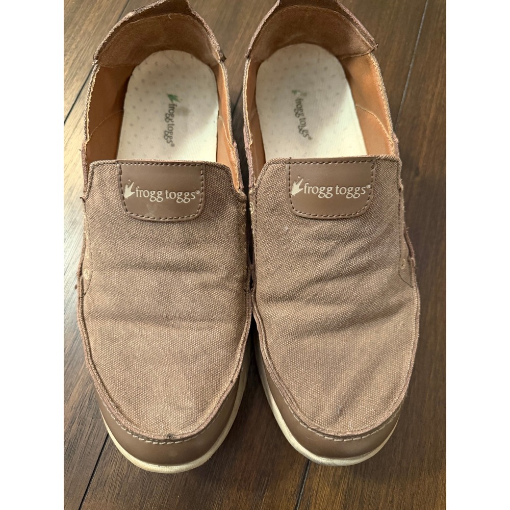 Frogg Toggs Windward Brown Slip On Shoes Mens 10 Loafers 4WW111-304